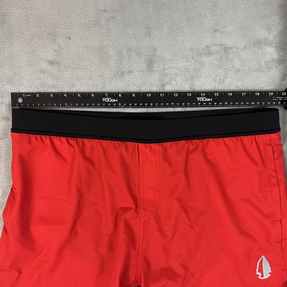 TAC HUNT FISH Shorts Mens 3XL Red Lined Drawstring Athletic Running Training - Picture 5 of 10